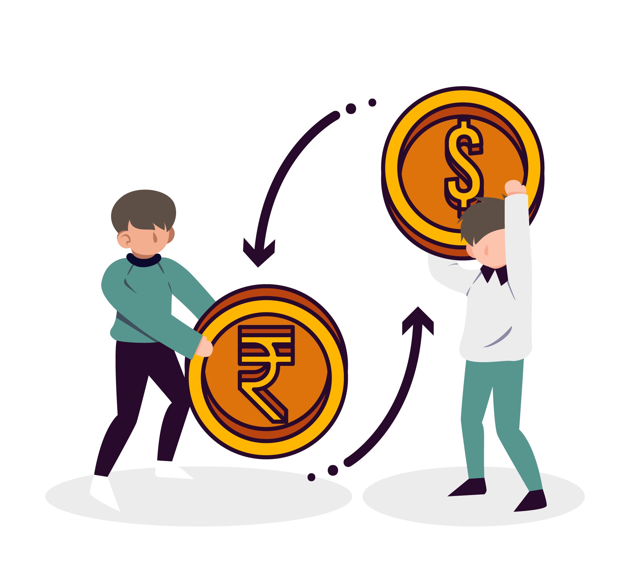 Traders collaborating